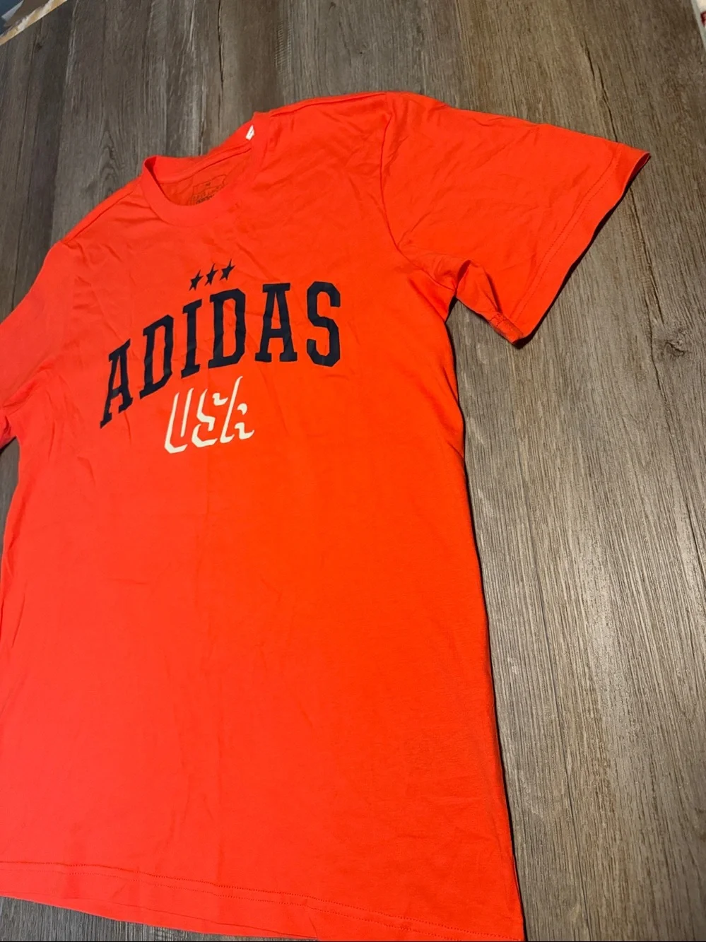 adidas Orange USA Graphic Short-Sleeve Tee